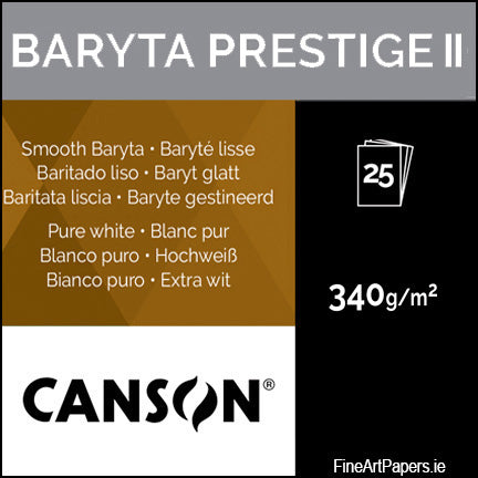 Papier Photo Canson Baryta Prestige 340g/m² A4 - Lot De 25 Feuilles (NEUF)