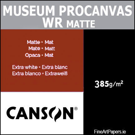 Canson Museum Pro Matte Canvas 385gsm