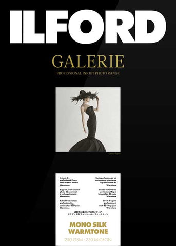 Ilford Galerie Mono Silk Warmtone 250gsm.