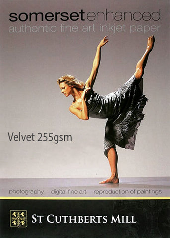 St. Cuthberts Somerset® Enhanced Velvet Fine Art Inkjet Paper 255gsm